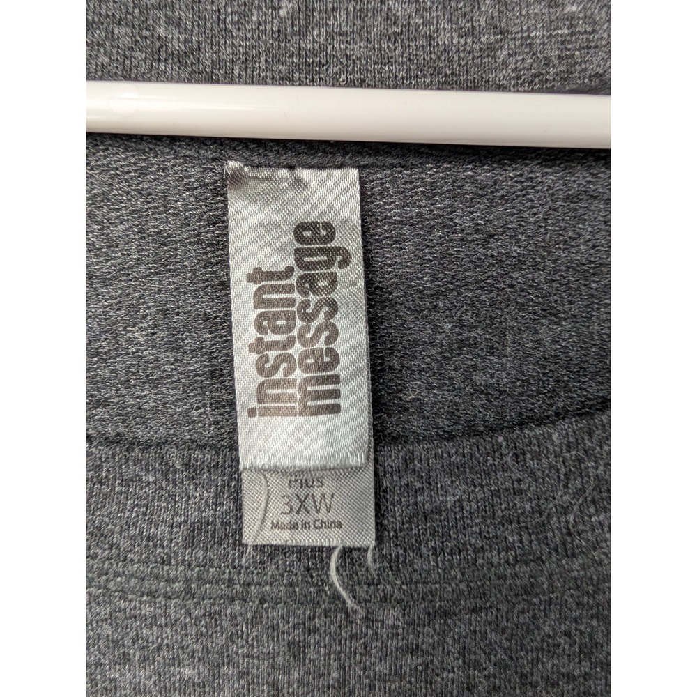 Barbie Womens 3XW Sweatshirt Gray Pink Graphic Logo Pullover Plus Size 6219 - Picture 4 of 7